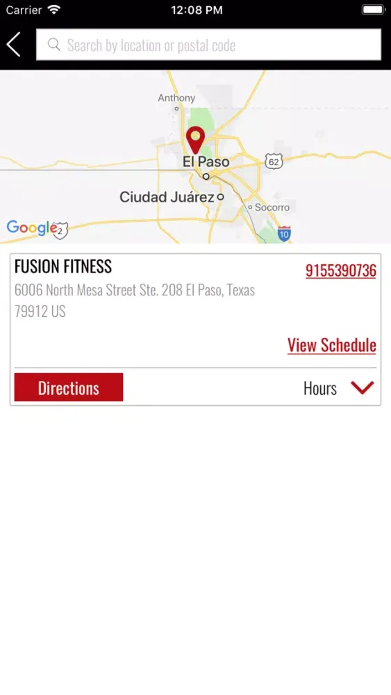 Fusion Fitness Studio 스크린샷