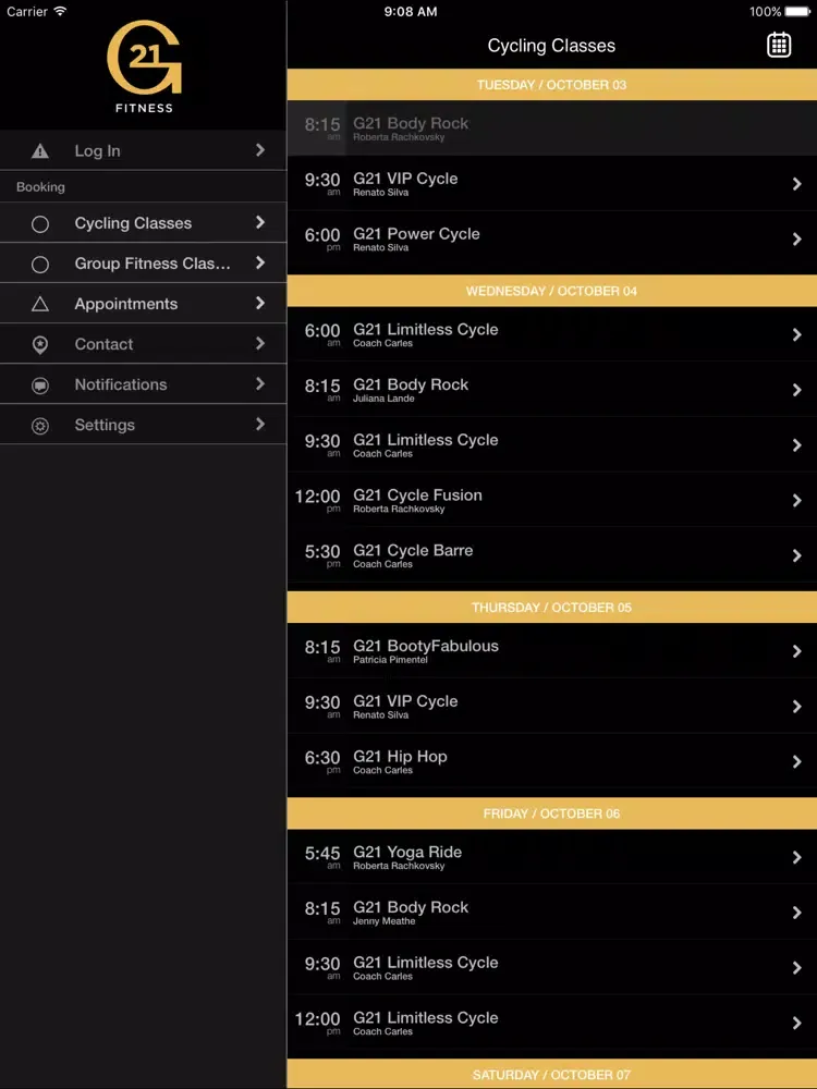 G21 iPad  Screenshots