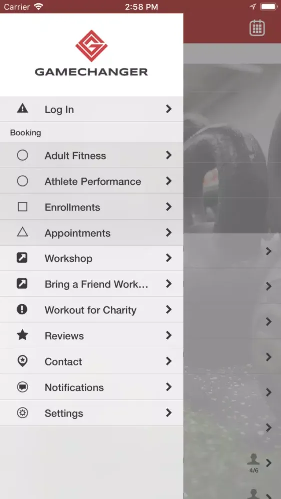 GameChanger Fitness应用截图
