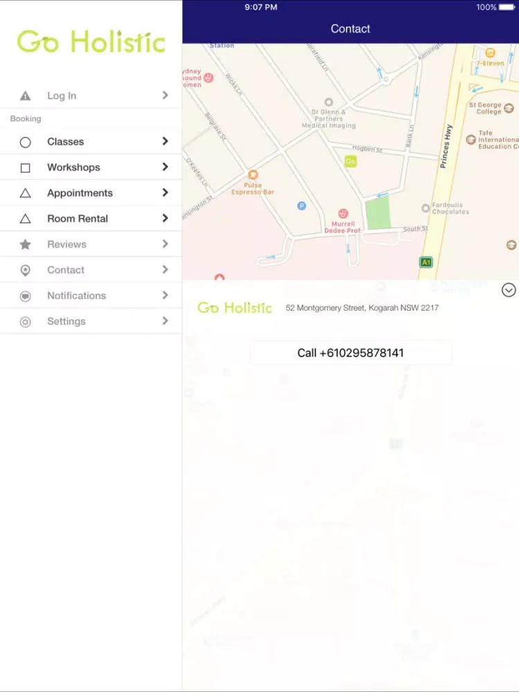 Tangkapan skrin Go Holistic, Yoga, Meditation iPad 