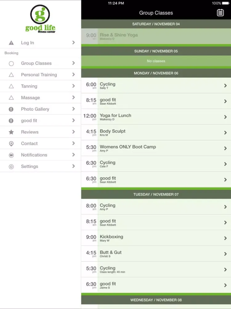 Good Life Fitness Center iPad  Screenshots
