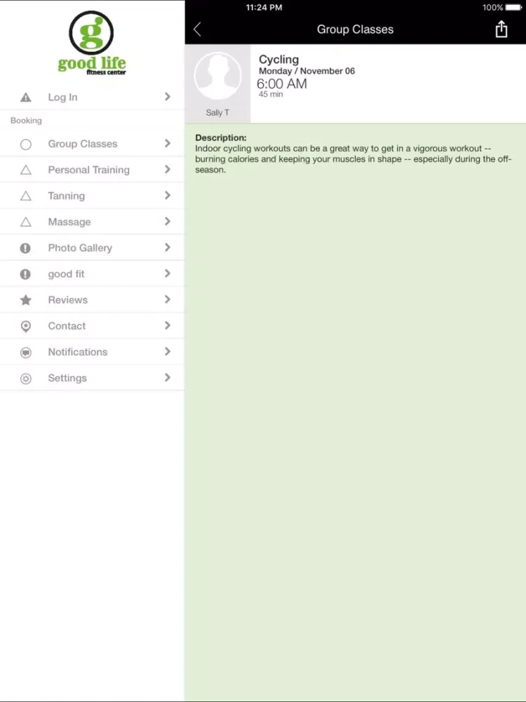 Good Life Fitness Center iPad  Screenshots