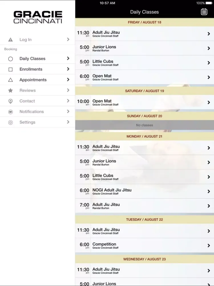 Capturas de pantalla de Gracie Cincinnati iPad 