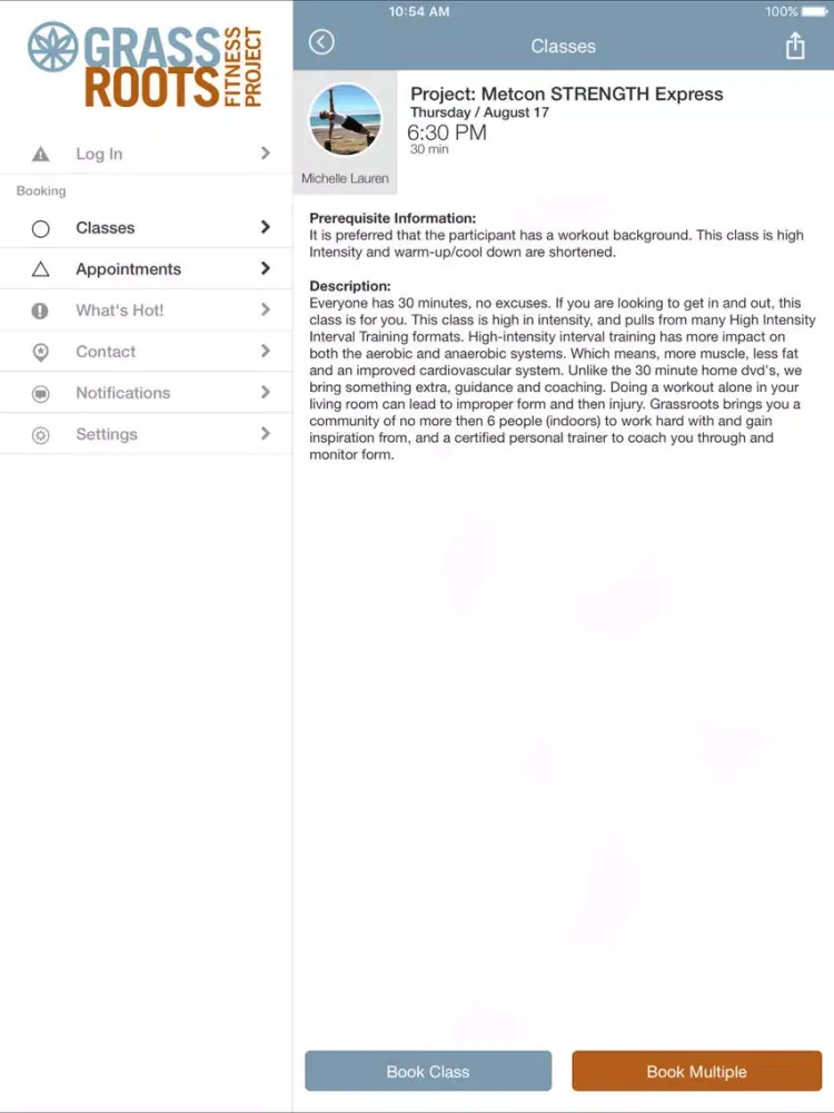 GrassRoots Fitness Project iPad 应用截图