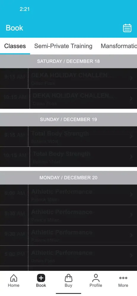 Gravity + Oxygen Fitness Screenshots