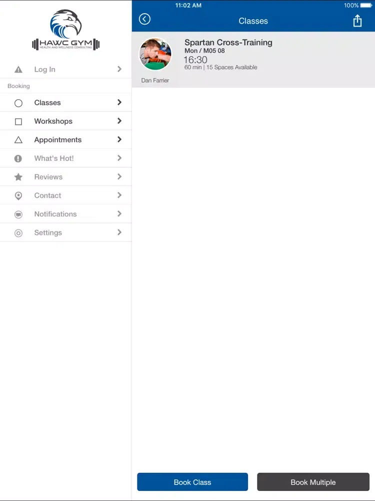 Hawc Gym iPad  Ekran Görüntüleri