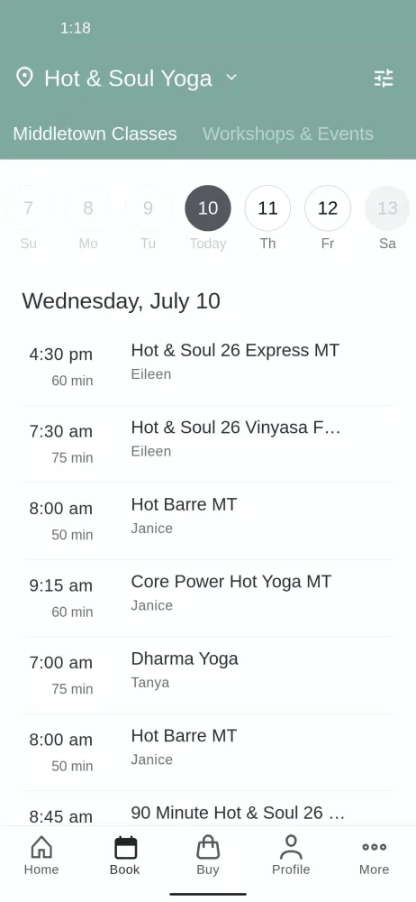 Скриншоты Hot & Soul Yoga