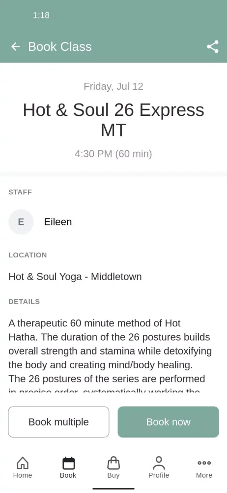 Скриншоты Hot & Soul Yoga