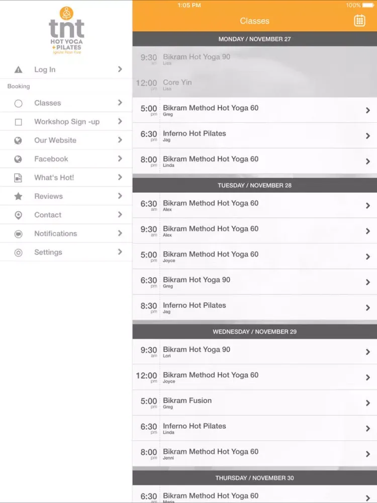 Hot Yoga TNT iPad  سکرین شاٹس