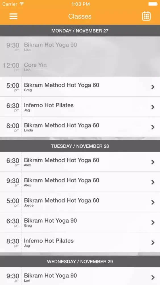Hot Yoga TNT سکرین شاٹس