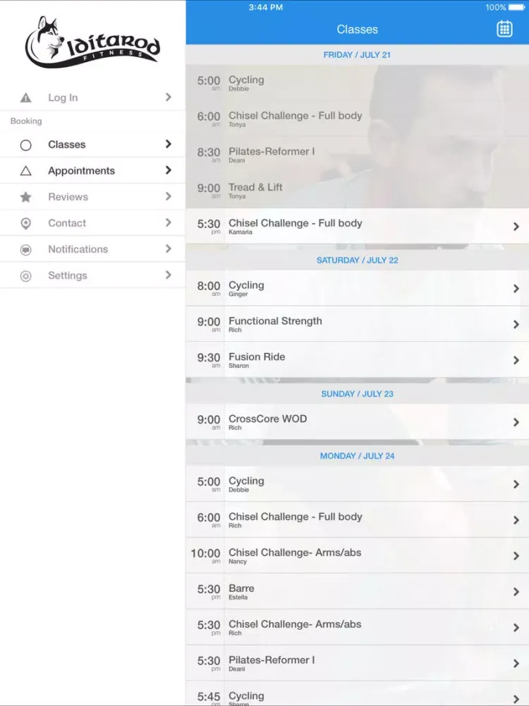 Iditarod Fitness iPad  Screenshots