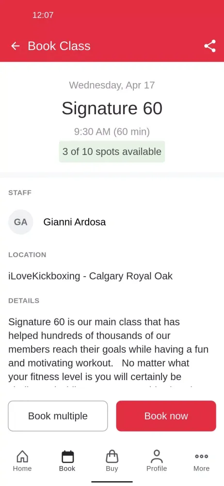 iLoveKickboxing Screenshots