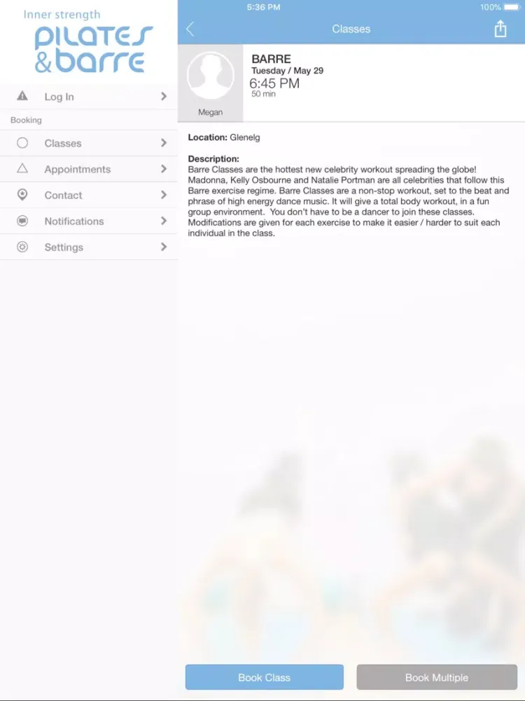 Screenshot di Inner Strength Pilates & Barre iPad 