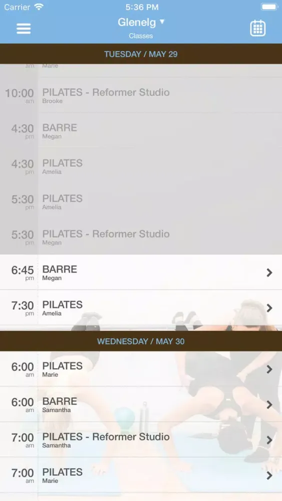Screenshot di Inner Strength Pilates & Barre