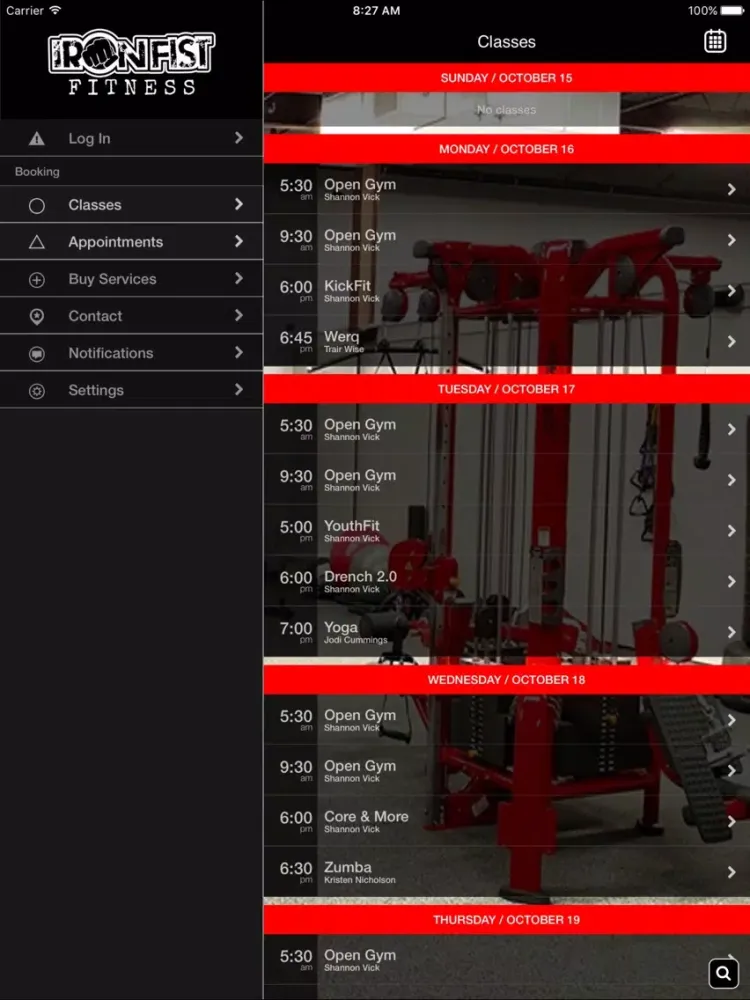 Captures d'écran de Iron Fist Fitness iPad 