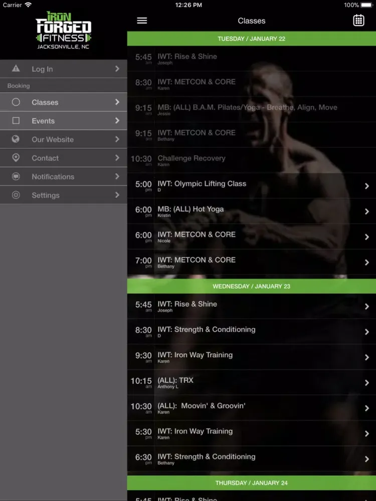 Iron Forged Fitness iPad  스크린샷