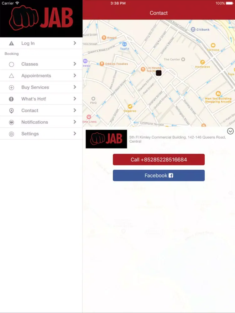 JAB MMA Gym Hong Kong iPad  سکرین شاٹس