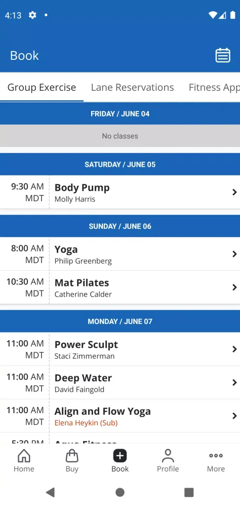 ภาพหน้าจอของ JCC Denver Fitness