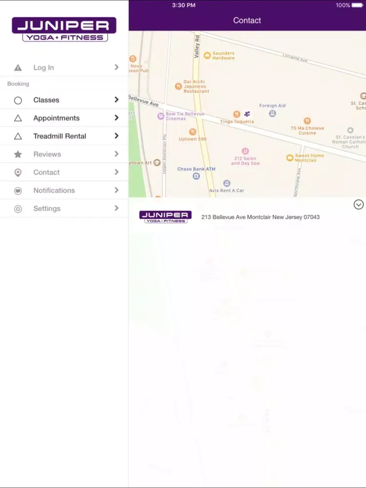 Juniper Yoga and Fitness iPad  Screenshots
