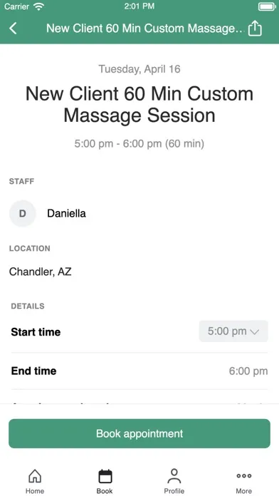 Capturas de tela do LaVida Massage