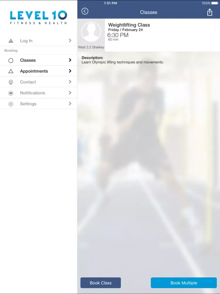 Capturas de tela do Level 10 Fitness Inc. iPad 