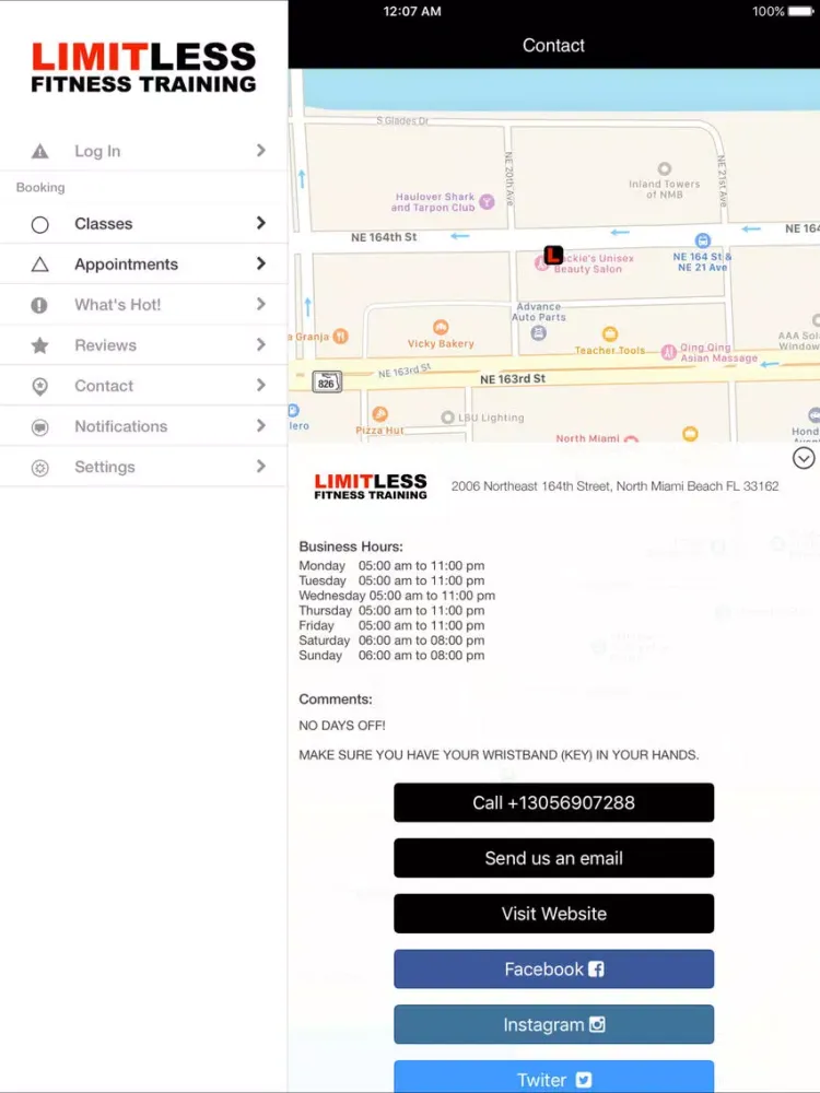 Capturas de tela do Limitless Fitness Training iPad 