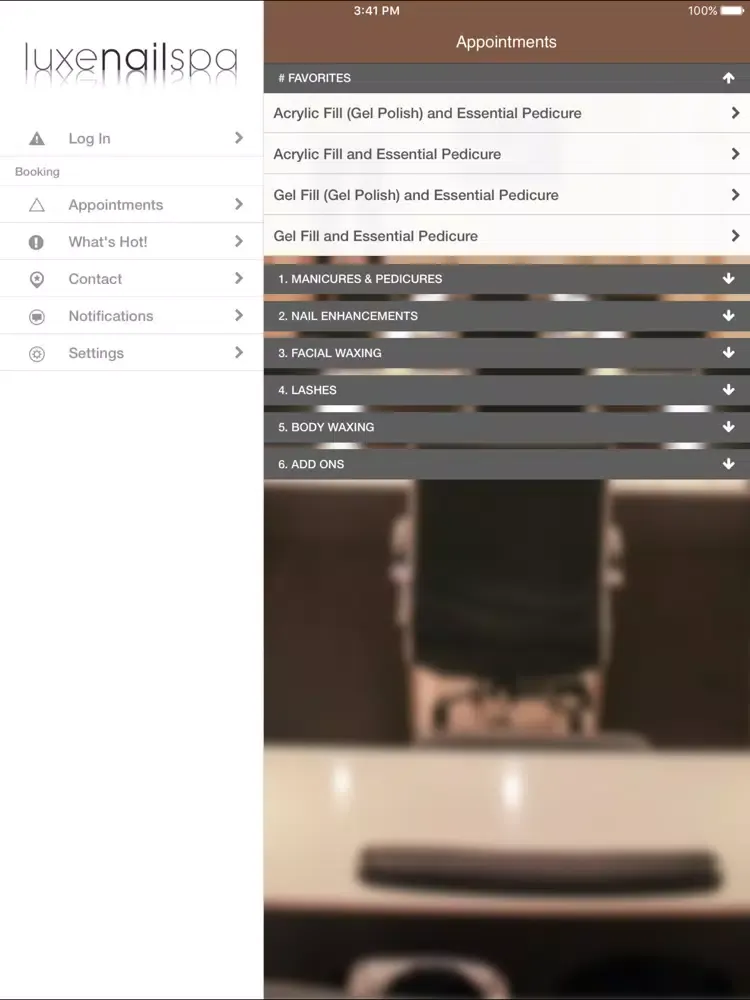 Luxe Nail Spa iPad  Ekran Görüntüleri