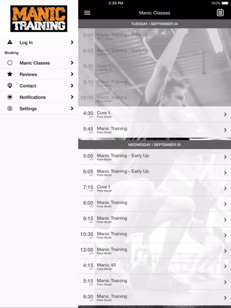 Скриншоты Manic Training iPad 
