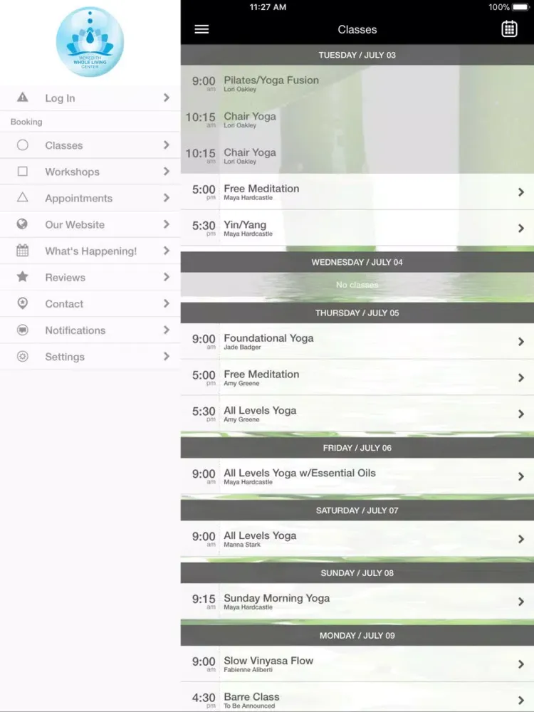 Meredith Whole Living Center iPad  سکرین شاٹس