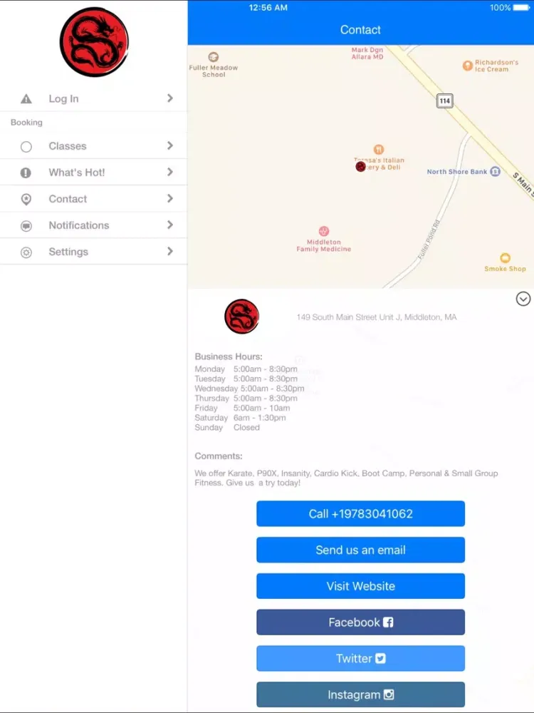Скриншоты Middleton Karate Academy iPad 