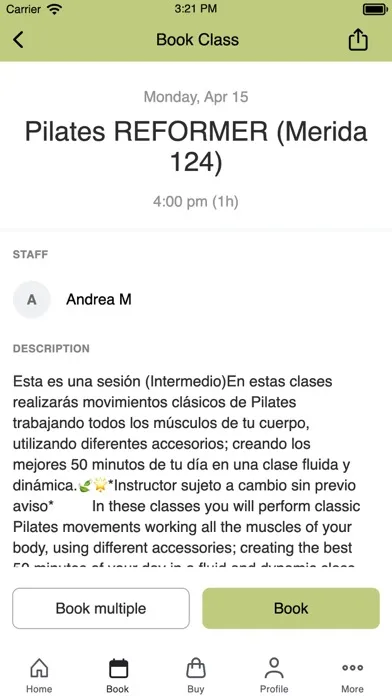 MINDBODY Pilates Studio سکرین شاٹس