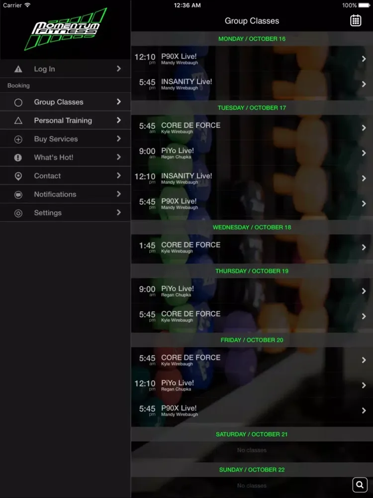 Momentum Fitness Coquille iPad  Ekran Görüntüleri