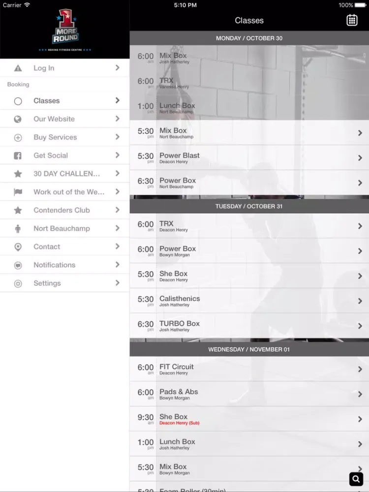 Capturas de tela do 1 More Round Boxing Fitness iPad 