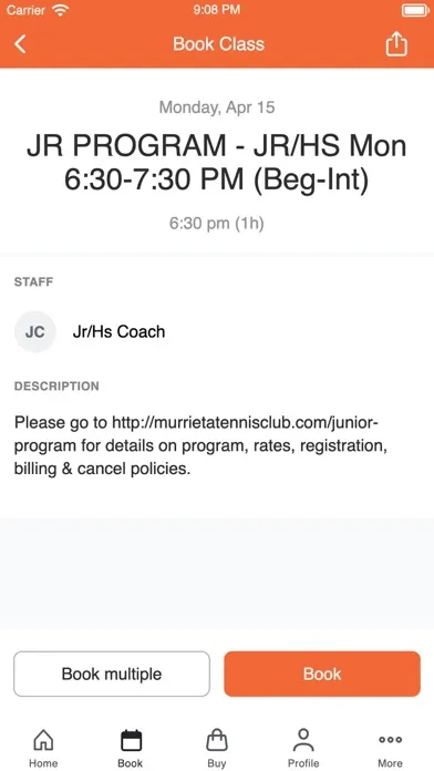 Murrieta Tennis Club应用截图