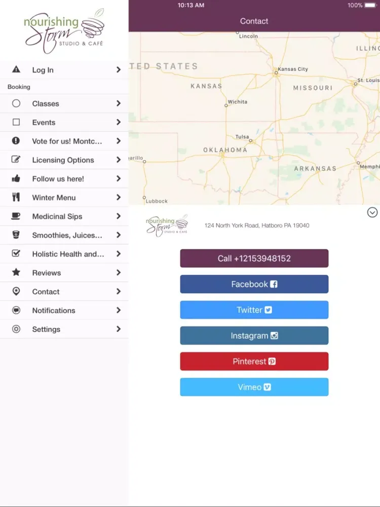 Capturas de tela do Nourishing Storm Studio & Cafe iPad 