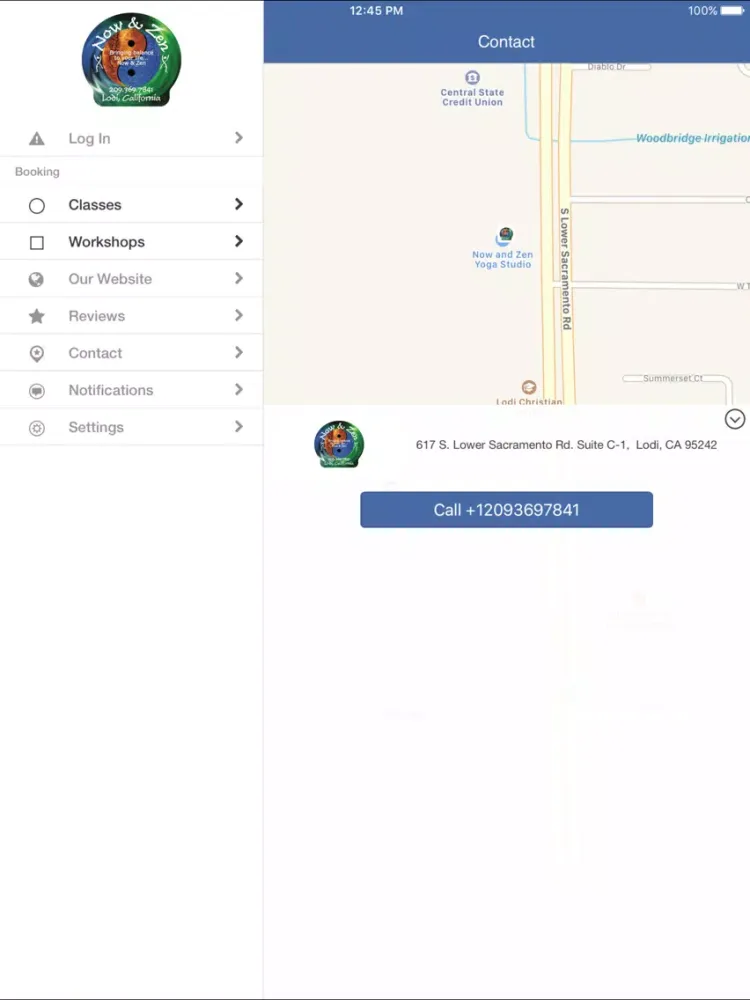 Ảnh chụp màn hình của Now and Zen Yoga Studio iPad 