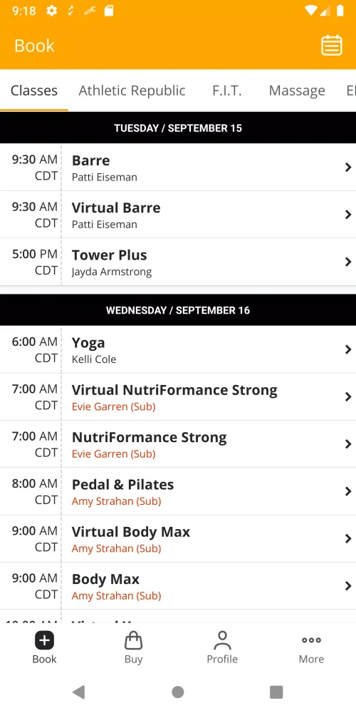 Screenshot di NutriFormance