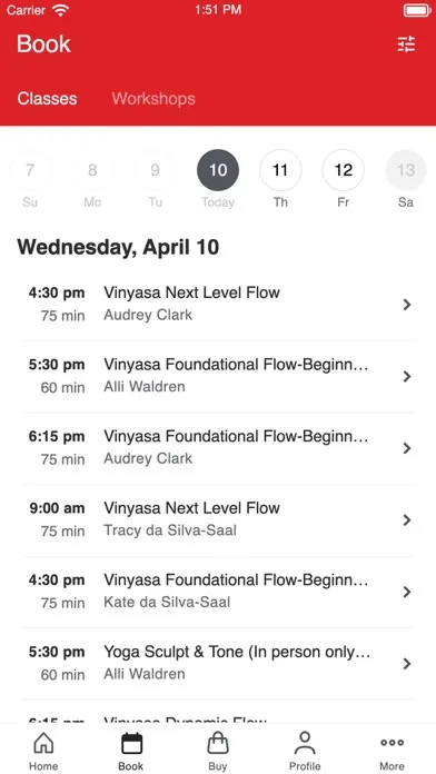 One Flow Yoga Screenshots