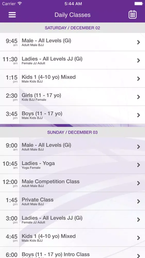 Screenshot di Palms Sports Jiu-Jitsu Fitness