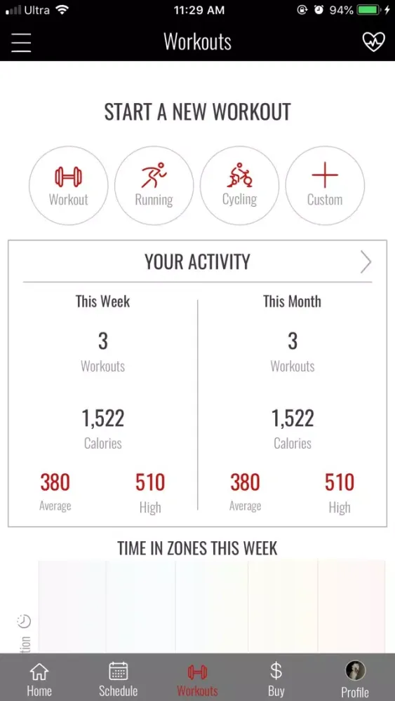 Zrzuty ekranu OnBoarding Studio Fitness
