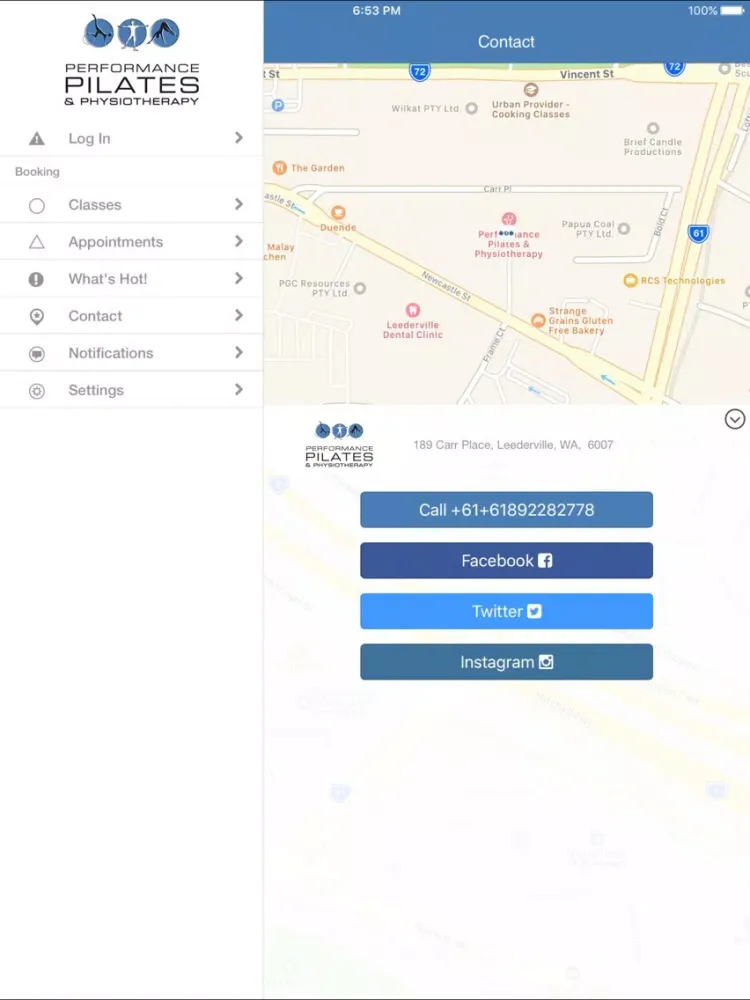 Performance Pilates Physio iPad  Screenshots