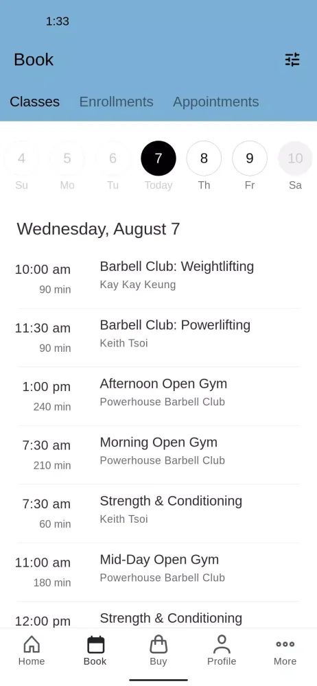 Скриншоты Powerhouse Barbell Club