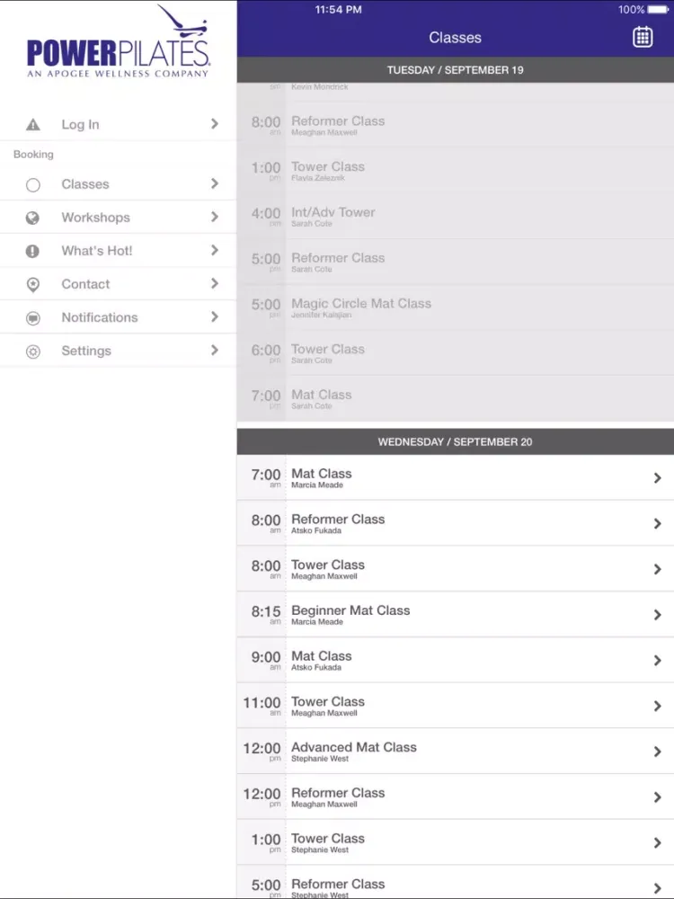 Power Pilates NYC iPad  Screenshots
