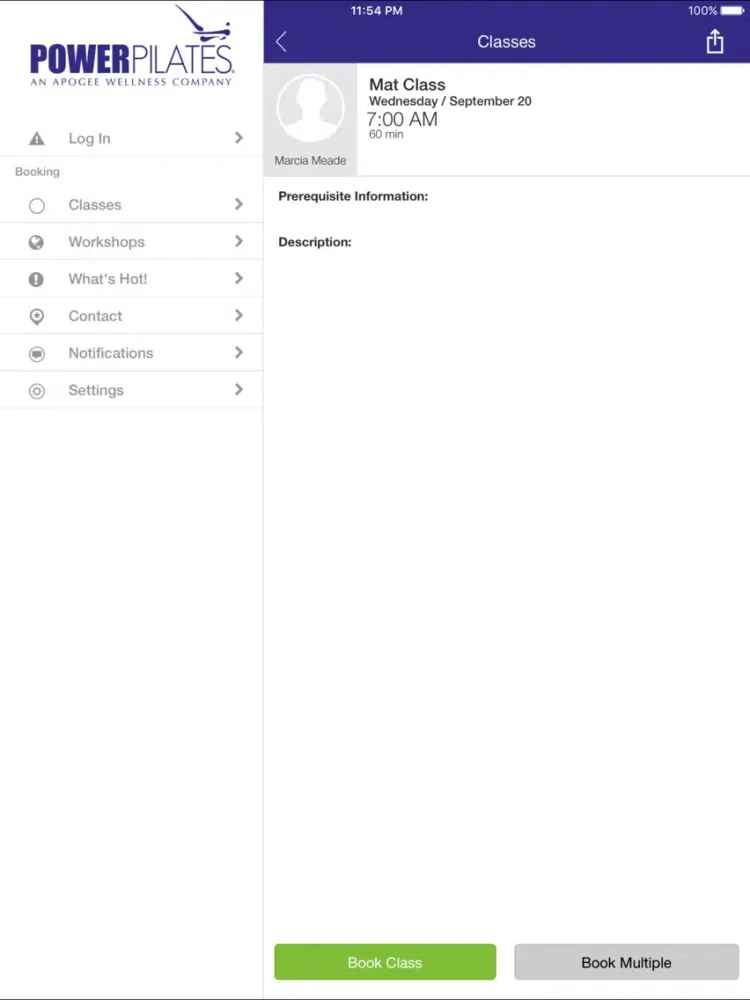 Power Pilates NYC iPad  Screenshots