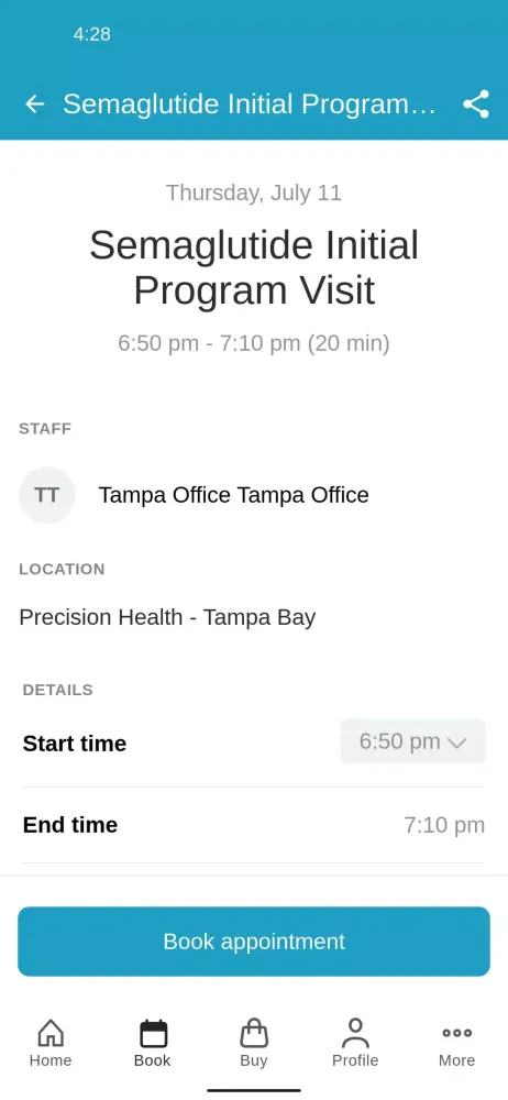 Precision Health 스크린샷