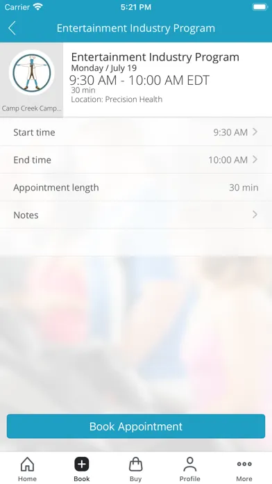 ภาพหน้าจอของ Precision Health