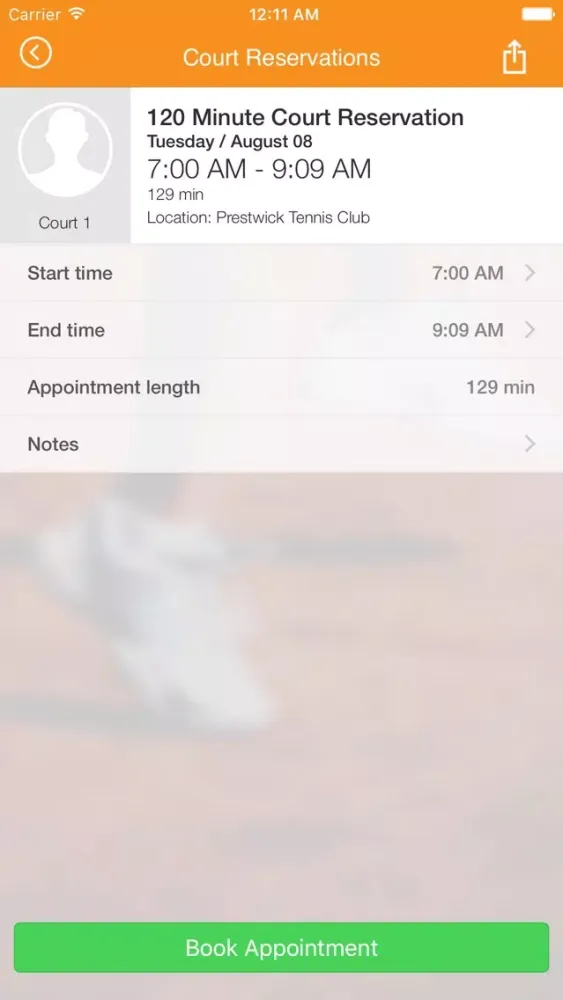 Prestwick Tennis Club स्क्रीनशॉट