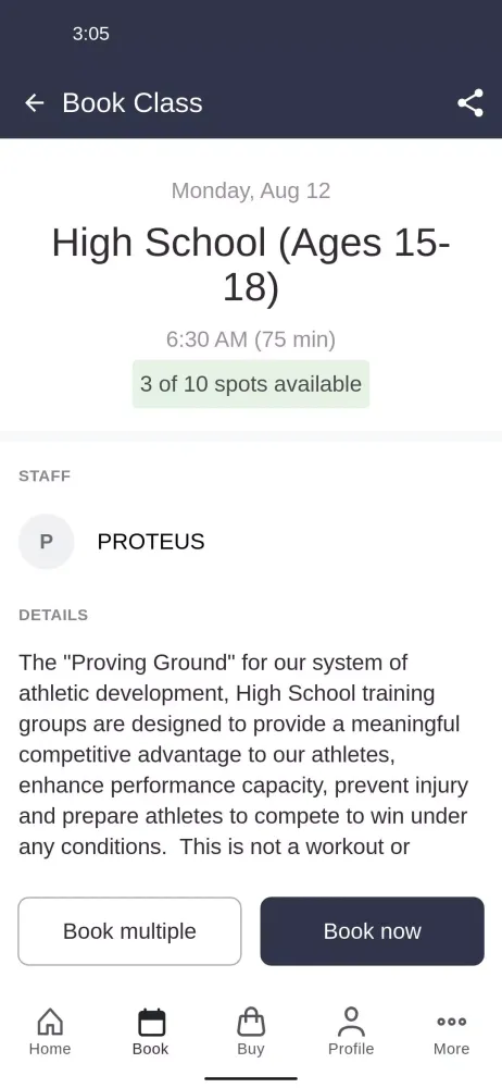 Capturas de pantalla de PROTEUS Athlete