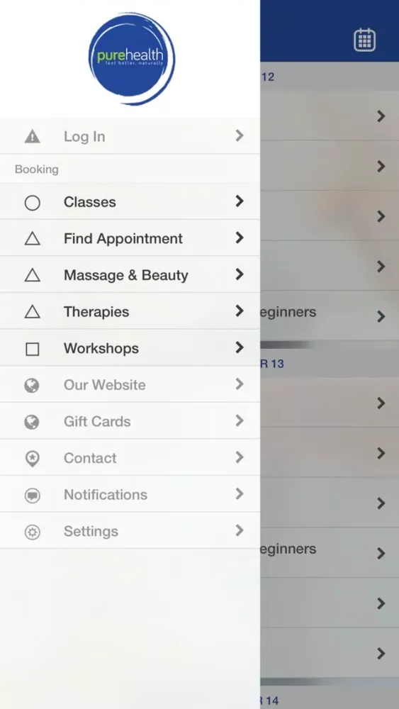 Pure Health Screenshots