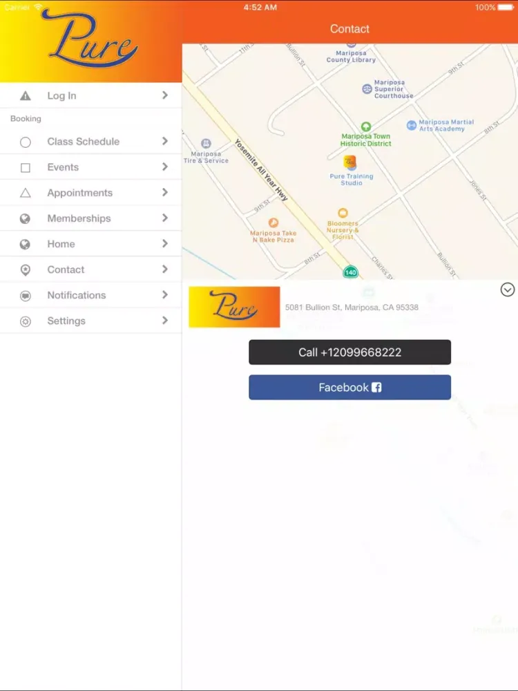Pure Training Studio Inc. iPad  スクリーンショット